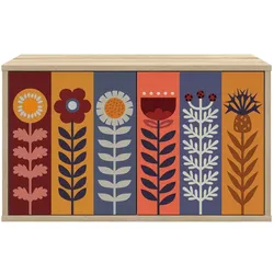 vidaXL, TV Möbel, Labeler (Sonnenblumenmuster) (33 x 69 x 40 cm)