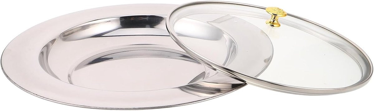 Communion brood schaal met deksel voor religieuze ceremonies, B/D/H: 29.80 x 29.80 x 8.00 cm