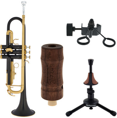 Thomann Blacky Bb-Trumpet Set Noir