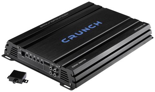 Crunch GPX3300.1D 1-Kanal Digital Endstufe 3300W Lautstärke-/Bass-/Höhen-Regelung Passend für (Auto-Marke): Universal
