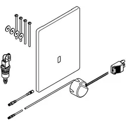 KWC Aquarotter Urinalspülarmatur, F5, elek., DN15, UP, Umrüstung PROTRONIC, UP-Netzteil, 2030066596 2030066596