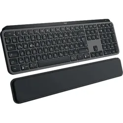 LOGITECH MX Keys S Plus für Windows PC, Linux, Chrome, Mac, Handballenauflage, Tastatur, Sonstiges, kabellos, Graphite