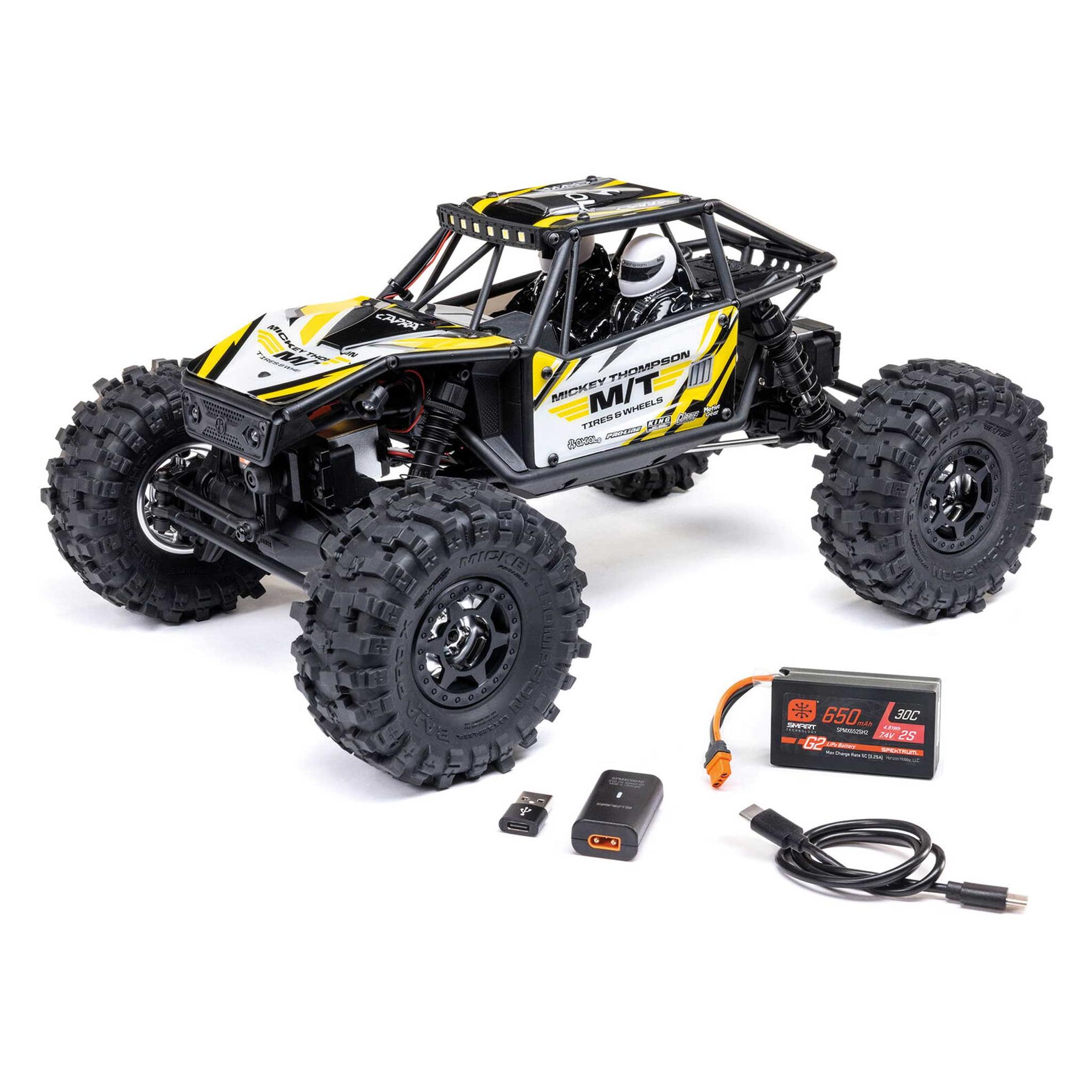 Axial Buggy Capra UTB18 4WS RTR, Gelb, Fahrzeugtyp: Buggy (RTR Ready-to-Run) (AXI-1750T2)