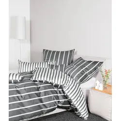 Janine Bettwäsche modernclassic Mako-Satin 39028 anthrazit Kissenbezug 40x40 cm