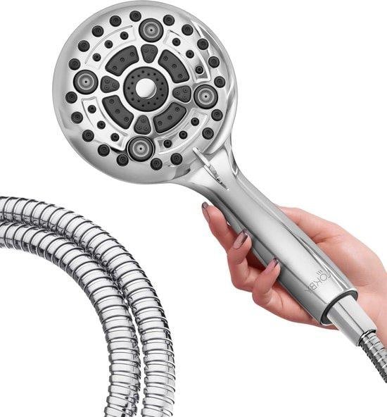 Famanu Handdouche met 6 standen en RVS-slang
