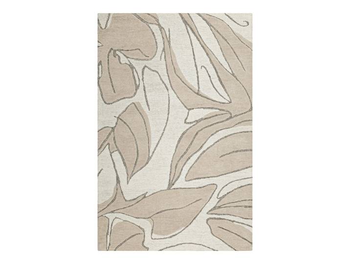 Tapis tufté main inspiration nature beige 70x140