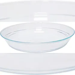 GAROFALO Bayerische Tabletts aus transparentem Kunststoff, 24 cm