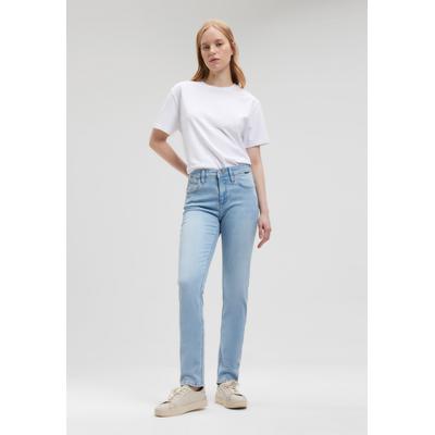 Skinny-fit-Jeans MAVI "// Label-Detail Modell "Sophie", Damen, Gr. 27, Länge 32, blau (it str), 85% Baumwolle, 13% Polyester, 2% Elasthan, skinny fit lang, Jeans, Slim Skinny Jeans