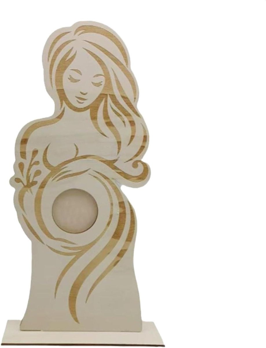 Echografie Fotolijst Baby Houten Frame - 32 x 15 cm