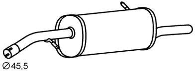 VEGAZ CS-322 Rear silencer