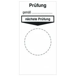 PROTEC Grundplakette PPGP Prüfung gemäss... (50 St.)