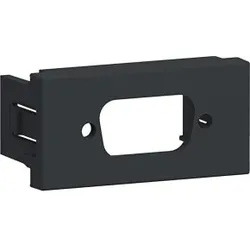 Hager G45MM3019011 Montagerahmen 1-fach für Multimedia Typ30 Direkt Klipping 45x22.5 Graphitschwarz