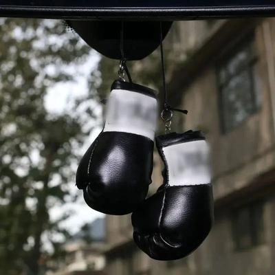 Inspire Essentials Christmas Boxing Glove Car Mirror Hanging Ornament black