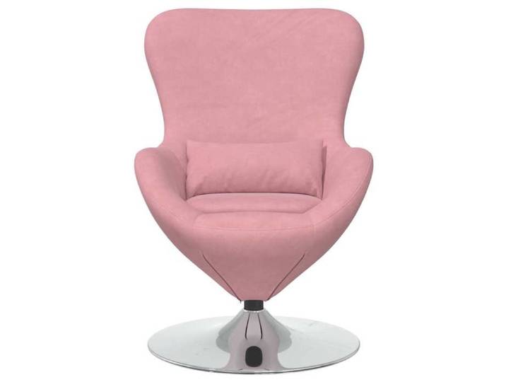 Chaise simple - Rose - Fauteuil œuf - 1 PC - Rose 63x73x90 cm Velours F8455