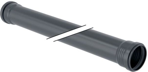 Geberit Silent Pro Rohr 393311141 DN 70, 1000 mm, mit 2 Muffen
