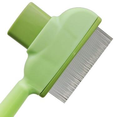 Smart Shopping Spot Self Cleaning Pet Hair Remover Brush For Dogs & Cats Grooming Tool green