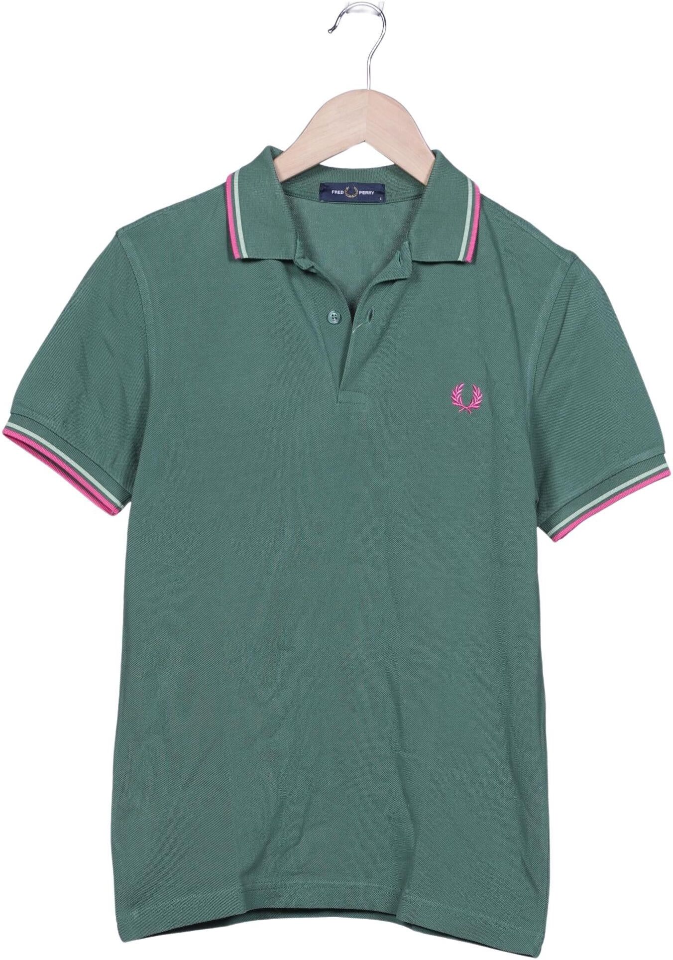 Fred Perry Herren Poloshirt, Grün, Gr. S, Baumwolle - Second Hand