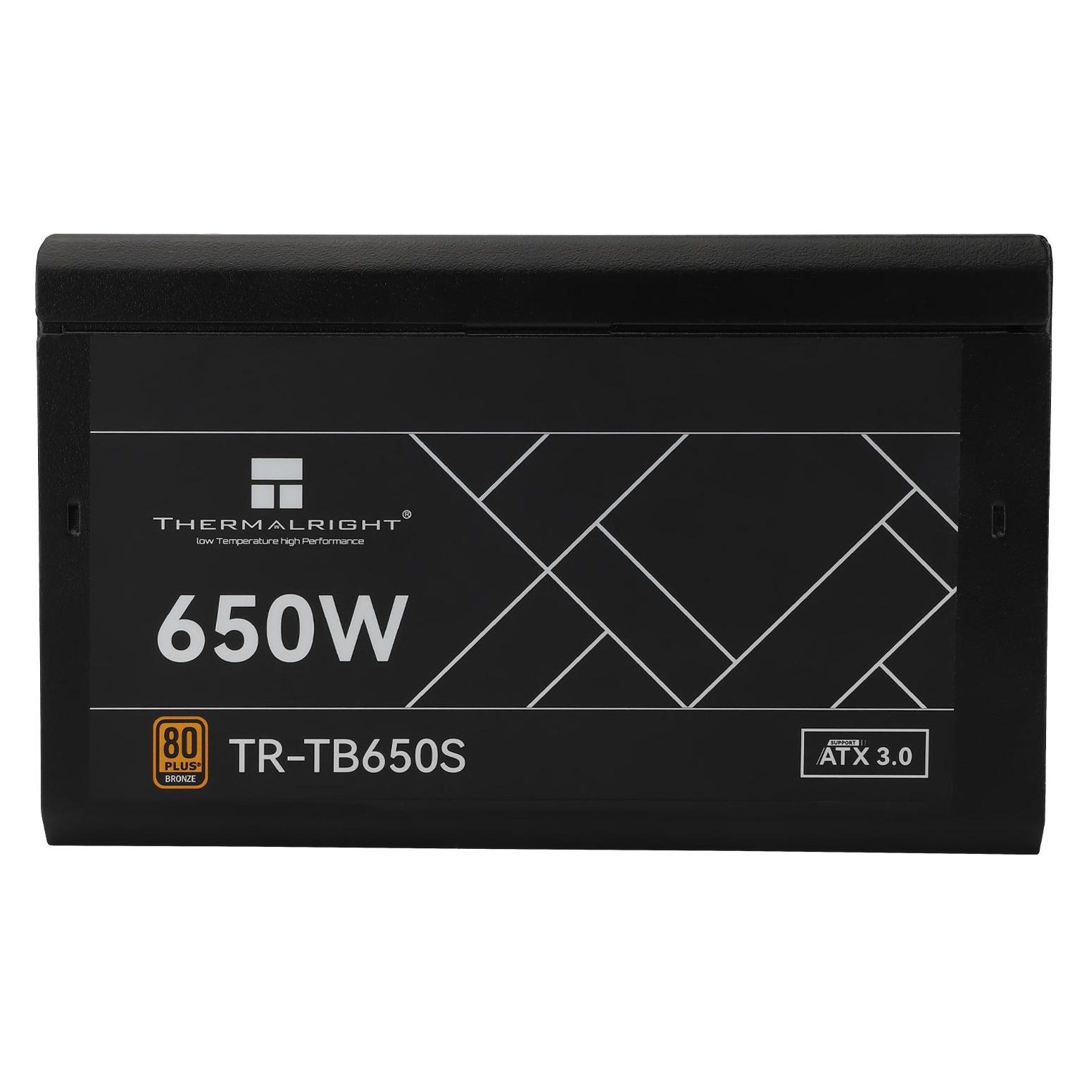 Thermalright TR-TB650S Black -PSU, 80+ Bronze, 650W (650 W) (TR-TB650S)