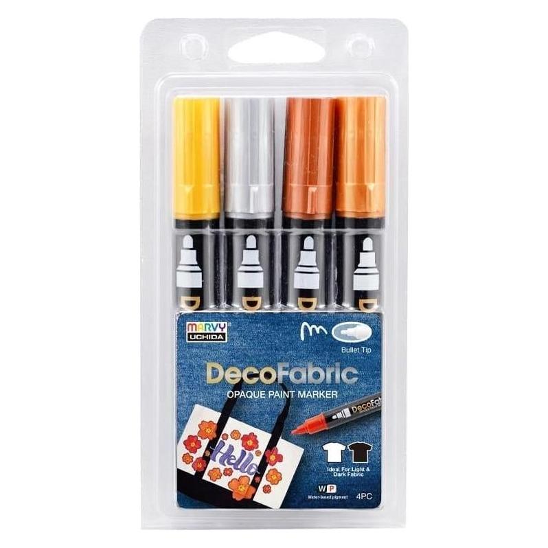 Marvy Marker zum Dekorieren von Textilien, 4 Farben (58218813)