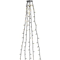 Konstsmide LED Baummantel 5 Stränge/50 bernsteinfarbene Dioden