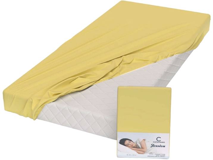 CAPISTRANO Fixleintuch JESSICA 160x200cm gelb