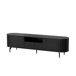 Lowboard   ¦ schwarz ¦ Maße (cm): B: 180 H: 49