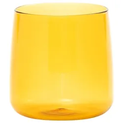 Zafferano 6er-Set No Ball Gläser aus handgefertigtem Borosilikatglas, goldgelbe Farbe für einen eleganten und modernen Tisch, exklusives Design