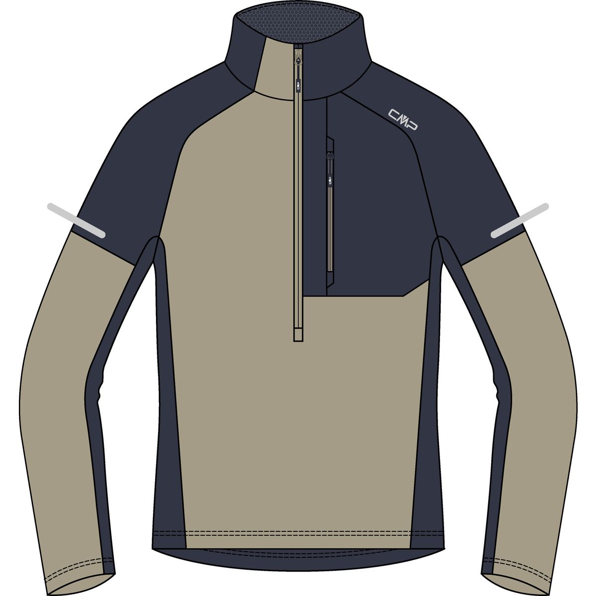 CMP MAN Sweat teak (P719) 48 36L1357-P719-48