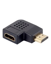 Digital Data Communications HDMI A M A F Schwarz Adapter 90° Flat Angled M/F black (118910)