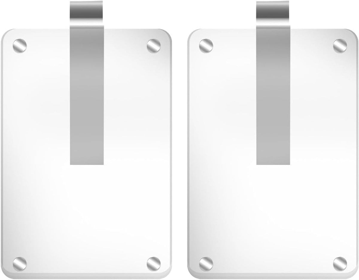 Set van 2 Transparante Magnetische Acryl Fotolijsten voor Auto en Koelkast