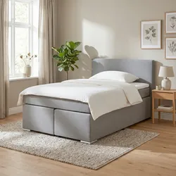 Boxspringbett Mira 2 Grau ca. 180x200cm