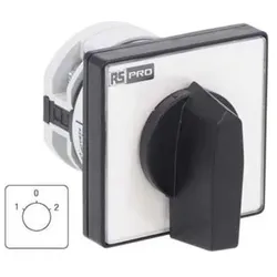 RS PRO Nockenschalter, 1-polig / 16A, 2 Schliesser, Schalter + Taster