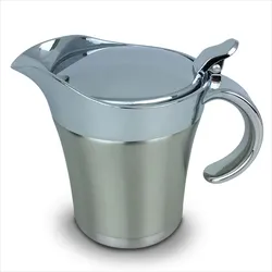 Gravidus Thermo-Sauciere Einhand Soßenkanne mit ca. 400 ml aus Edelstahl