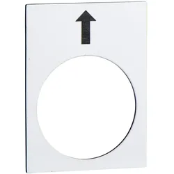 Schneider Electric ZB2BY4951 Bezeichnungsschild, 30x40mm, weiß, Heben, langsam  - 10 Stück