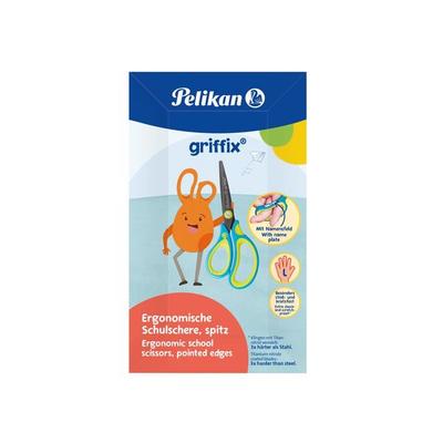 Pelikan Schulschere griffix LH spitz neon freshblue 15cm