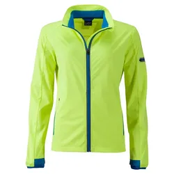 Damen Softshelljacke "JN1125" - S - bright-yellow/bright-blue