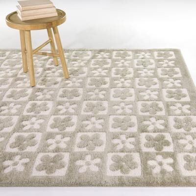 Balta Rugs Helen Floral Checkered Area Rug