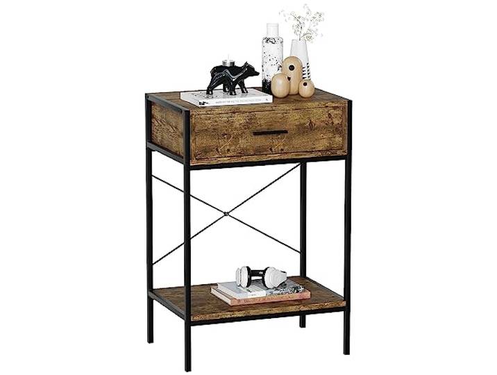 Vida Designs Brooklyn Tables Consoles\, Bois foncé\, 1 Drawer