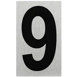 ProPlus SF_972100 Aluminium Türschild "9" 100x60mm Tür Schild