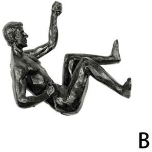 ModernMart Modern Rock Climber Wall Decor Resin Sculpture For Home And Office Inspiration b