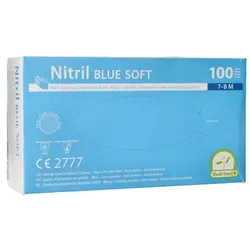 Medi-Inn® 100 "Medi-Inn®" Handschuhe, Nitril puderfrei "Blue Soft" blau Größe M