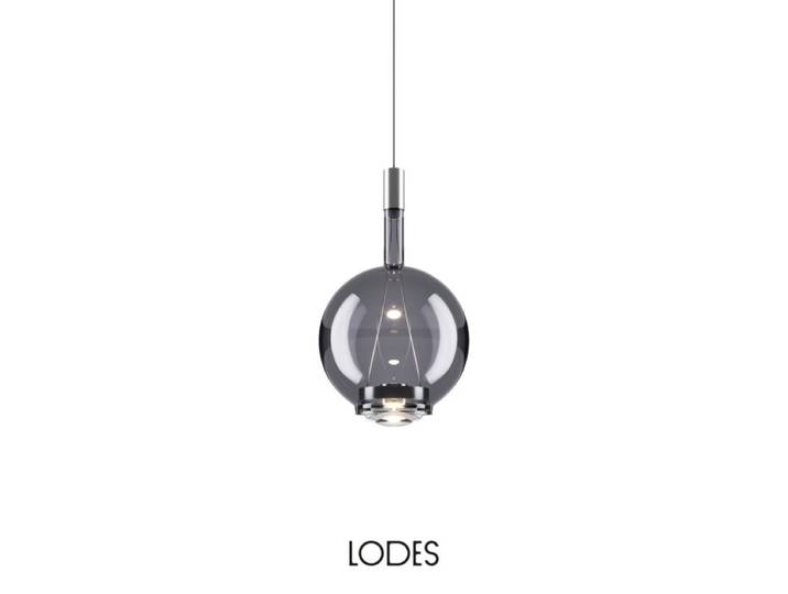 Lodes Pendelleuchte Sky-Fall Round, rund, aus geblasenem Glas -
