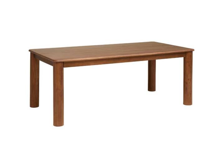 P & B Esstisch, Nussbaum, Holz, Akazie, vollmassiv, Holz, rechteckig, rund, 100x76x200 cm, gastro- und objekttauglich, Holzmöbel, Holztische, Esstische Holz