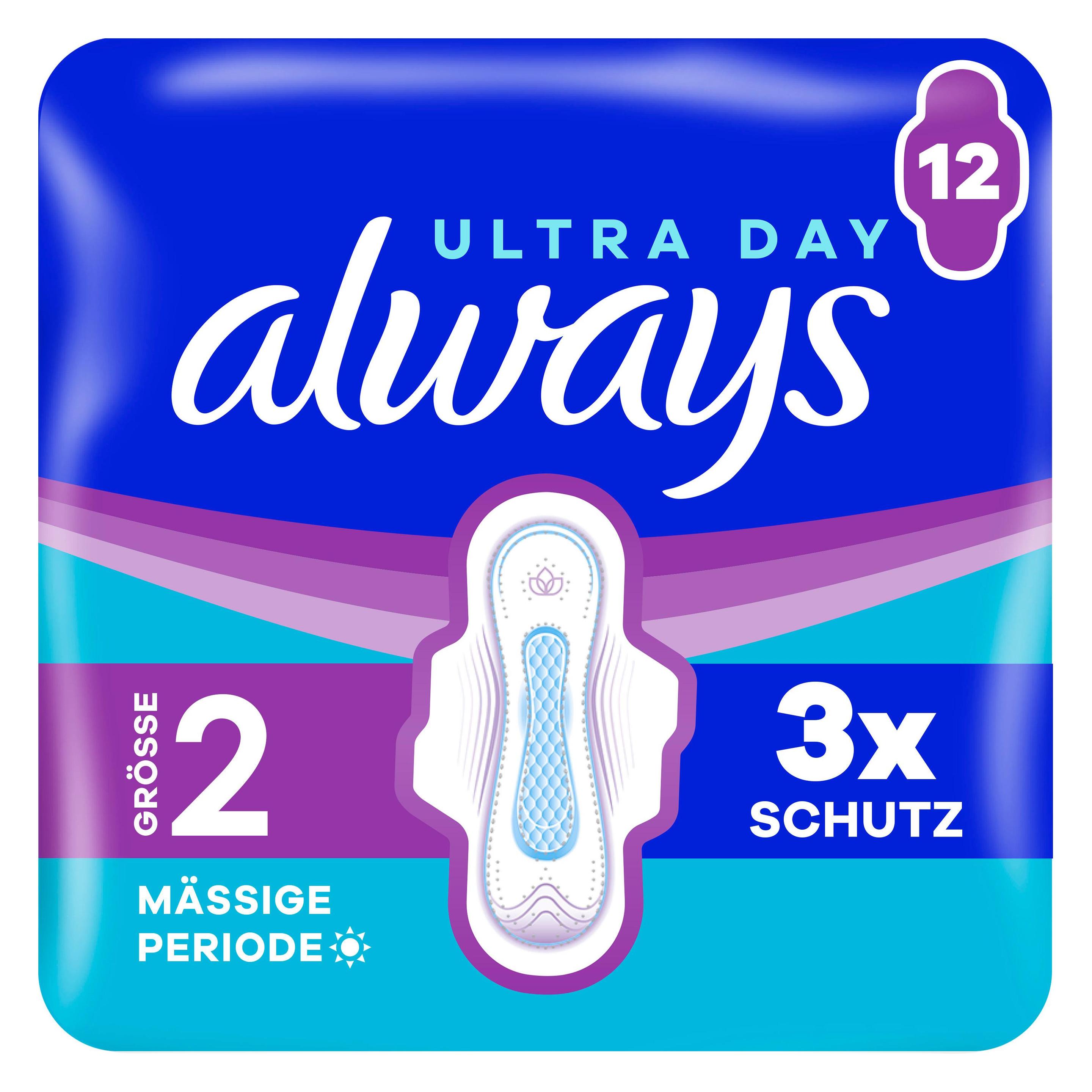 Always Ultra Binde - Grösse 2 - Long mit Flügeln 12 Damenbinde 12 Stück (12x) (972488)