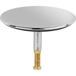 Wannenstopfen Universal D=71mm, Dorn D=8mm, Messing verchromt