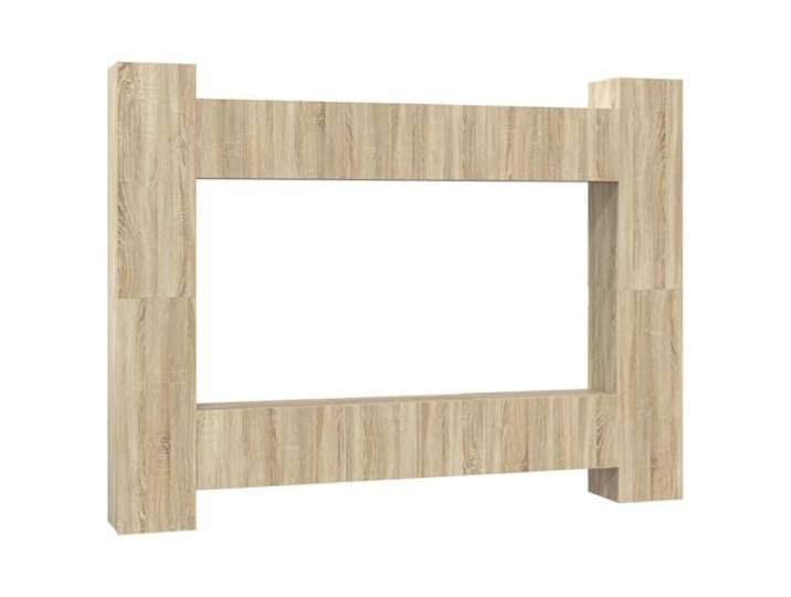 GKHPYURE TV-Möbel-Set, 10 Stück, Sonoma-Eiche, Holz, mehrschichtig 6 große Teile 60 x 30 x 30 cm, 4 mittelgroße Teile 30,5 x 30 x 90 cm, Montage erforderlich, modernes Design