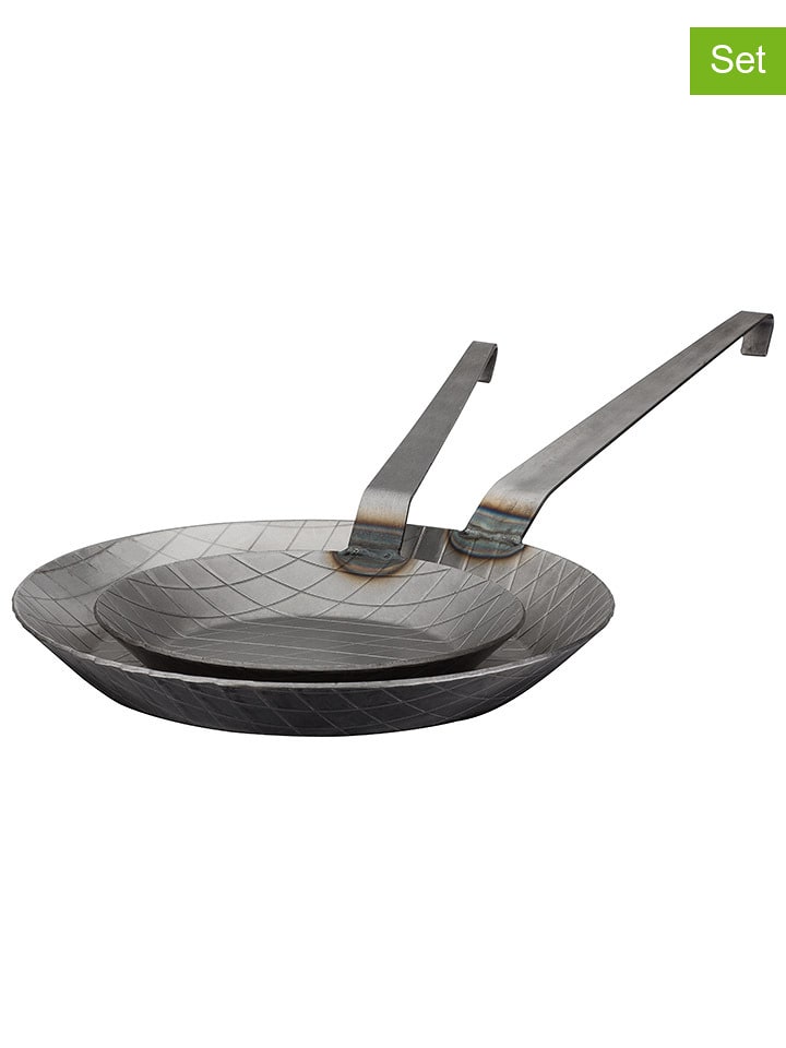 GSW 2er-Set: Bratpfannen ''Gastro'' in Silber - onesize