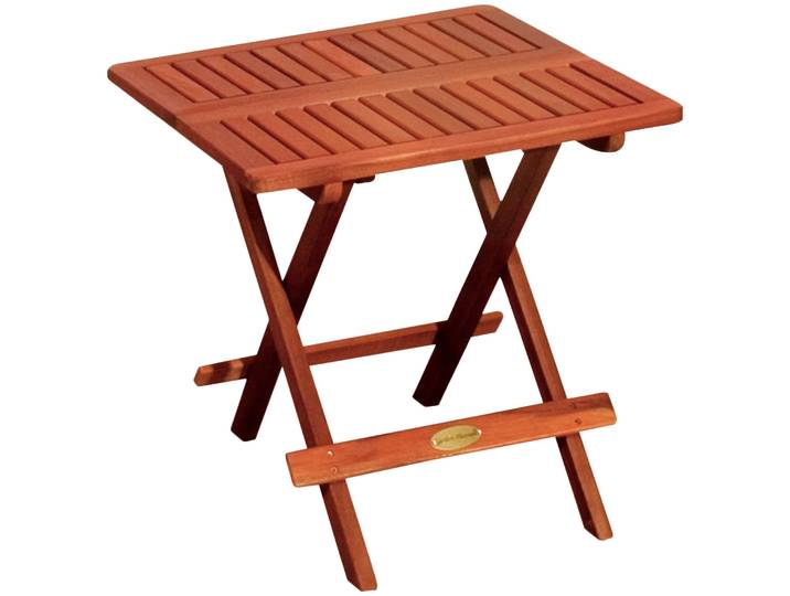 Gartentisch GARDEN PLEASURE LOS ANGELES , braun (holzfarben), B:50cm H:51cm T:50cm, Tische, Gartentisch
