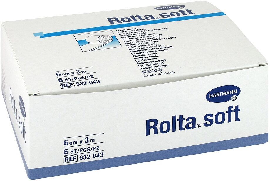 Rolta soft Synth.-wattebinde 6 cmx3 m