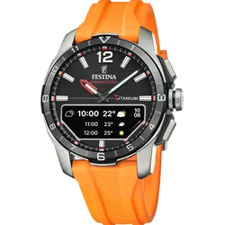 Festina Hybrid Herren Connected d F23000/D - schwarz,orange - 44mm